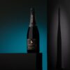 Bottle of Roebuck Estates vintage sparkling wine displayed on a dark background.